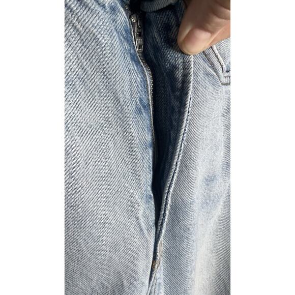 Free People Womens Size 26 Astoria Wide Leg High Rise Cuffed Jean In Sea Foam - Picture 8 of 13